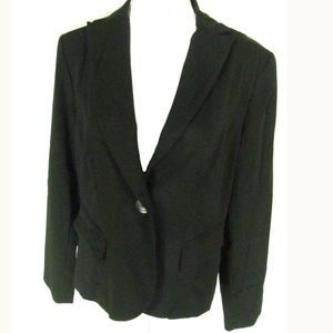 Bandolino Stretch Jacket Blazer Size 14 Black